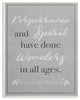 Perseverance and Spirit Wall Plaque Art, 10x15