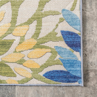 Nuloom Rosana Floral Machine Washable Indoor/Outdoor Area Rug, Multicolor 3'x5'