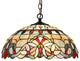 GRENVILLE Tiffany-style 2 Light Victorian Ceiling Pendant Fixture 18inches Shade