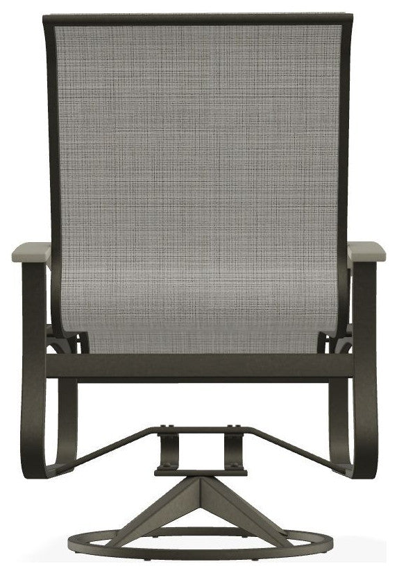 Belle Isle Sling Outdoor Swivel Rocker, Harbor/Storm