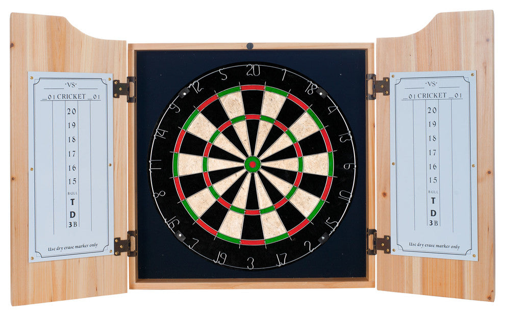 Dart Board Cabinet Set - Coca-Cola Things Go Better Dart Board