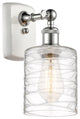 Innovations 516-1W-WPC-G1113 1-Light Sconce, White, Polished Chrome