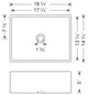 Wells Sinkware 1714 Ceramic Lavatory White