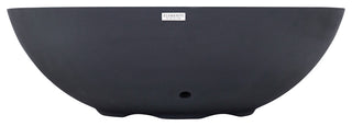Rose Bowl Round Dark Grey Concrete 48" Propane Fire Bowl