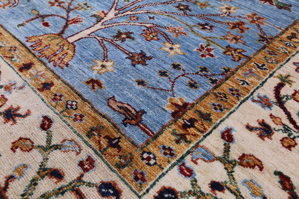 5' 10" X 7' 10" Handmade Persian Tabriz Wool Rug Q7759