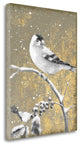"Winter Birds Goldfinch Neutral" By Beth Grove, Giclee on Gallery Wrap Canvas
