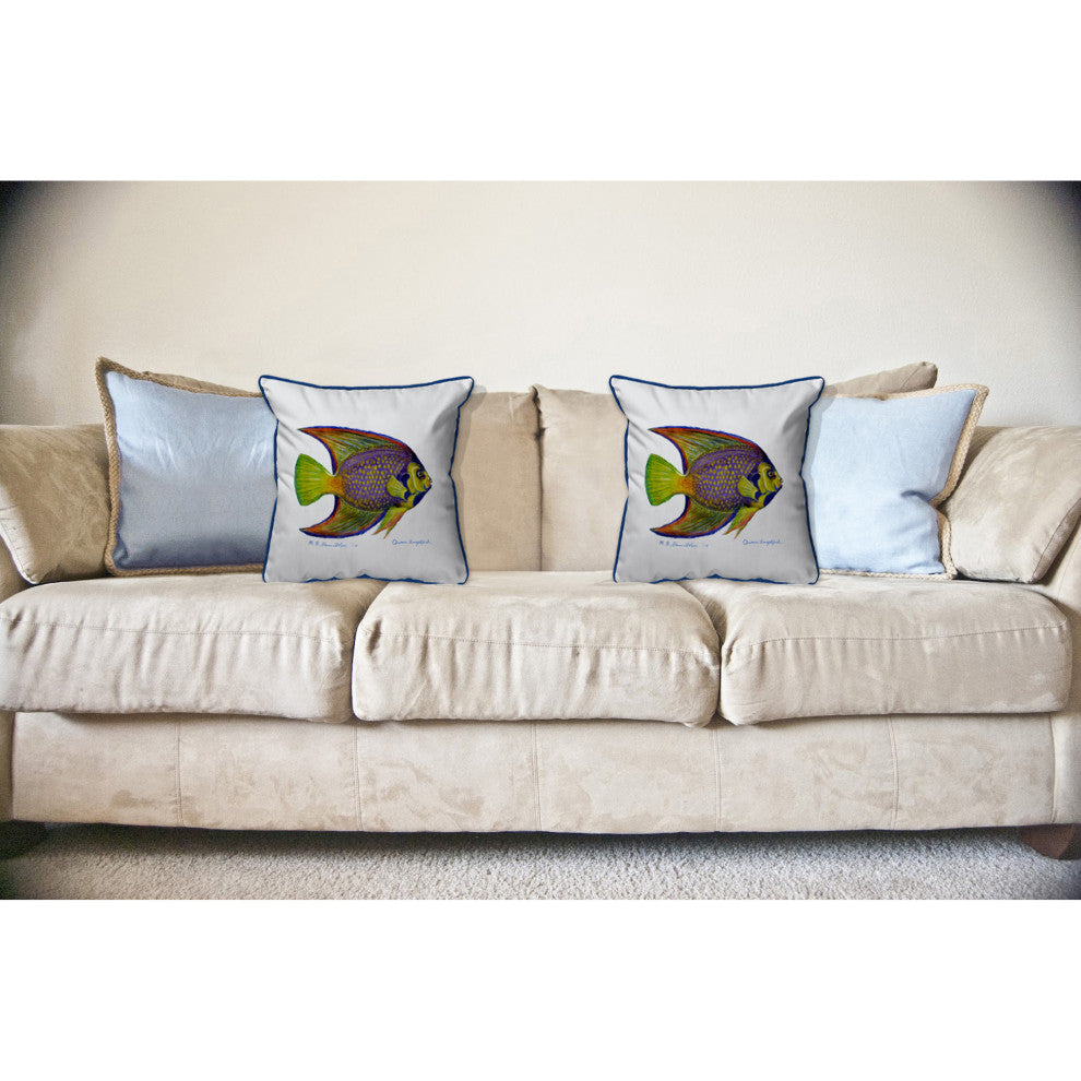 Queen Angelfish Large Indoor/Outdoor Pillow 18x18