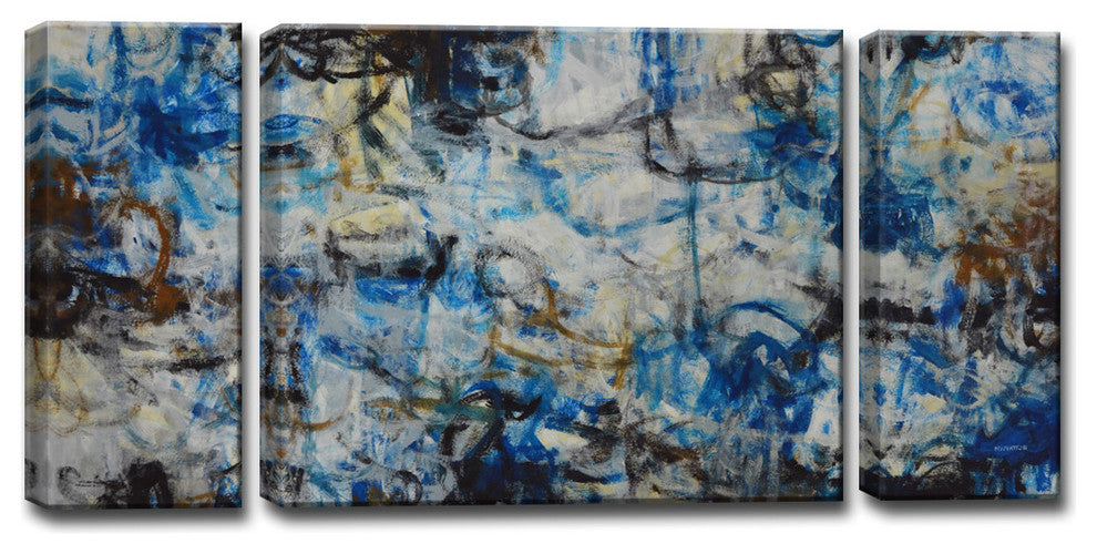 White Water by Norman Wyatt Jr. 3-Piece Wrapped Canvas Art Set