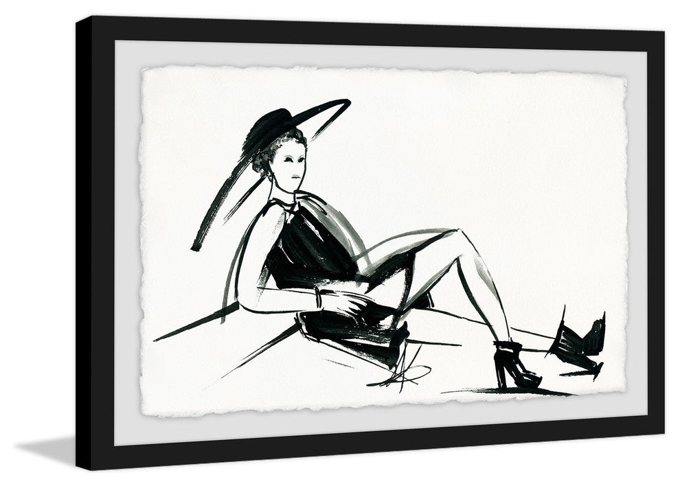 "Happy Go Lucky" Framed Painting Print, 30"x20"