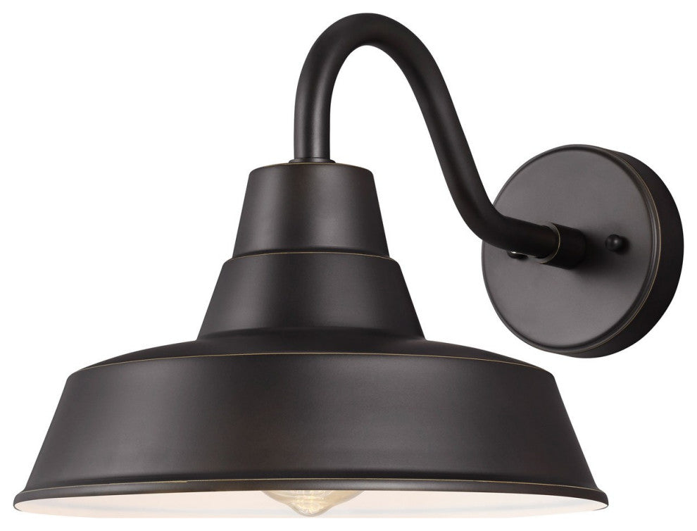 Sea Gull Medium 1LT Outdoor Wall Light 8637401-71/T, Antique Bronze