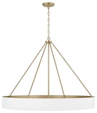 Capital Lighting 453061 Weller 6 Light 36"W Ring Chandelier - Matte Brass /
