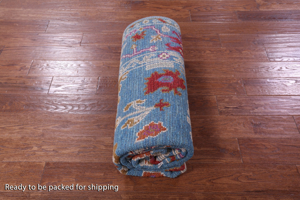 5' 1" X 8' 5" Turkish Oushak Handmade Wool Rug - Q15873