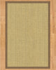 Marina Natural Seagrass Rug, Fossil Binding, 9'x12'