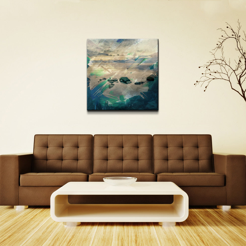 Abstract Stone Spa Canvas Wall Art