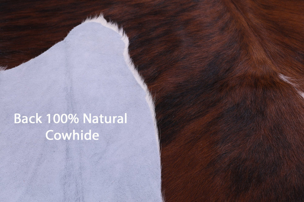 6' 11" X 5' 10" Natural Cowhide Rug C2001