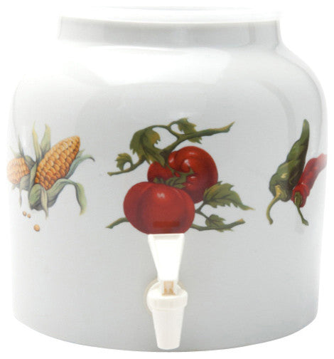 Goldwell Designs Garden Veggies Design Water Dispenser Crock