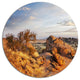 Beautiful African Rocky Landscape, Landscape Round Wall Art, 11"
