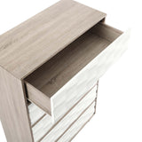 Vespera 5-Drawer Chest, Oak White