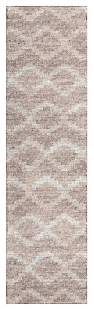 Indoor/Outdoor Sedona SN9 Taupe Machine Washable 2'3" x 10' Runner Rug