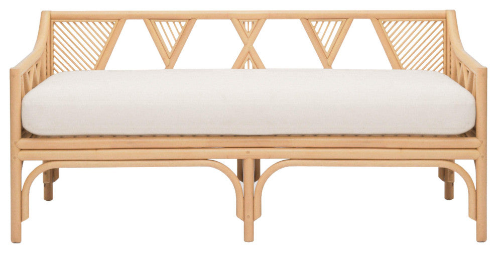 Jayla Natural Rattan Bench