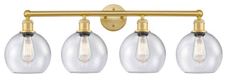 Athens 4-Light 35" Bath Vanity Light, Satin Gold, Seedy