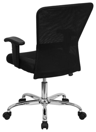 Flash Furniture Mid Back Mesh Computer Office Chair in Black