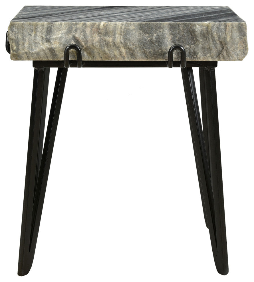 Contemporary Alpert Accent Table Grey - Grey