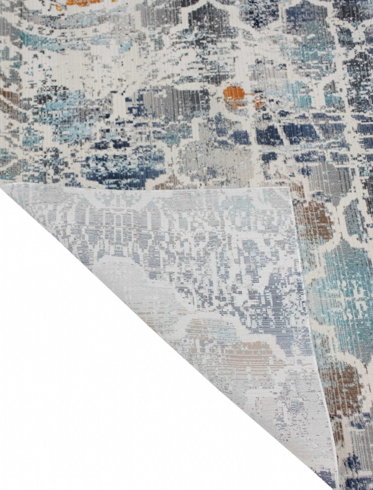 Noori Rug Low-Pile Todd Ivory/Blue Rug