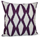 Geometric Decorative Pillow, Purple, 18"x18"