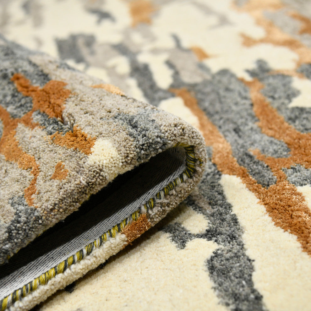 Abstract Glencoe Area Rug, Orange, 5' x 8', Abstract