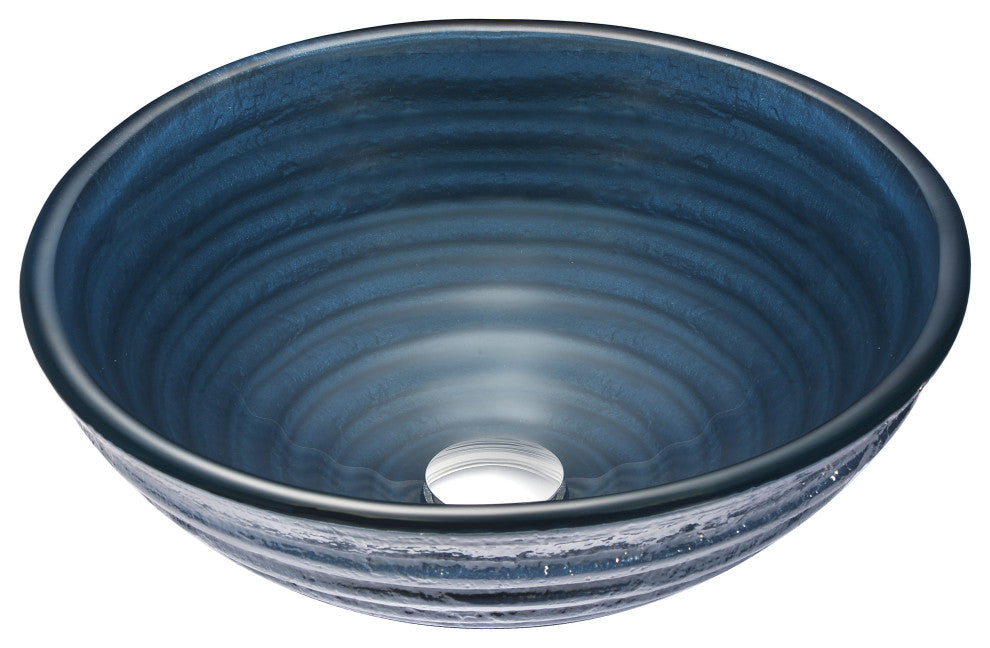 ANZZI Rongomae Series Deco-Glass Bathroom Vessel Sink