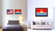 Kiribati Country Flag Canvas Print, 15"x21"