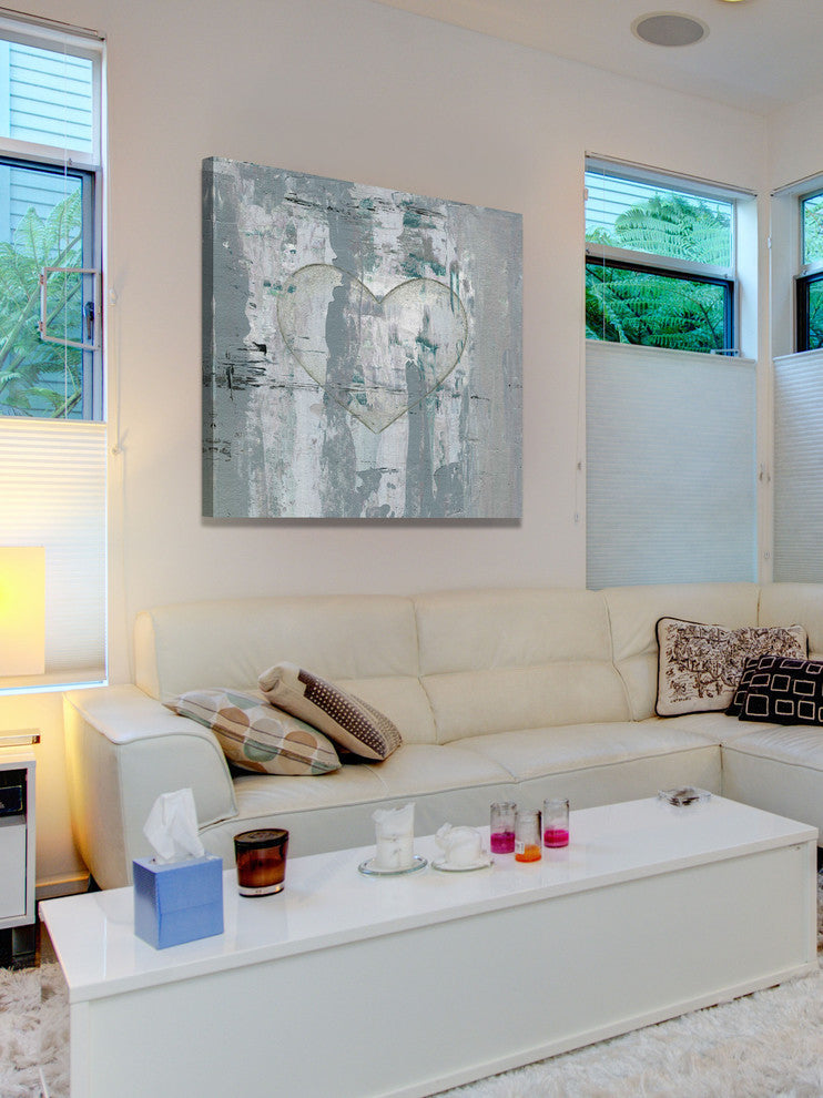 "Painted Heart" Painting Print on Wrapped Canvas, 40"x40"