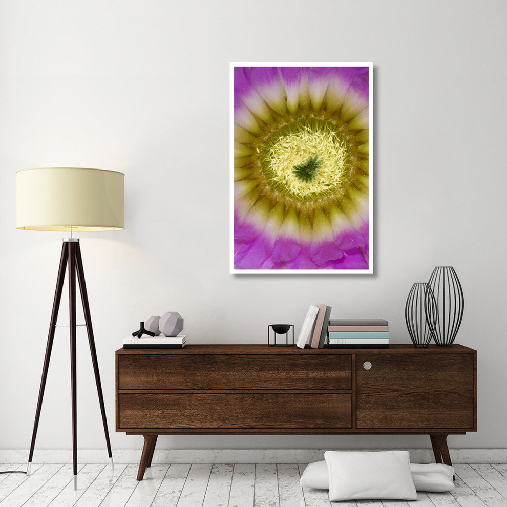 "Lace Hedgehog Cactus flower, Red Corral Ranch" Paper Art, 34"x50"