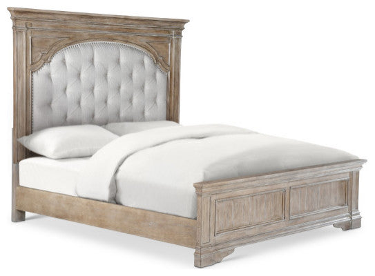Highland Park Bed, Distressed Driftwood, King