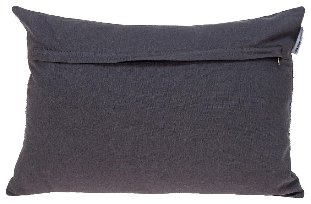 Parkland Collection Misty Gray Throw Pillow