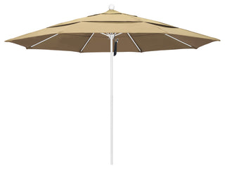 11' Fiberglass Umbrella White, Pacifica, Beige, 11'