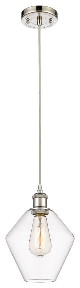 Innovations 516-1P-PN-G652-8-LED 1-Light Mini Pendant, Polished Nickel