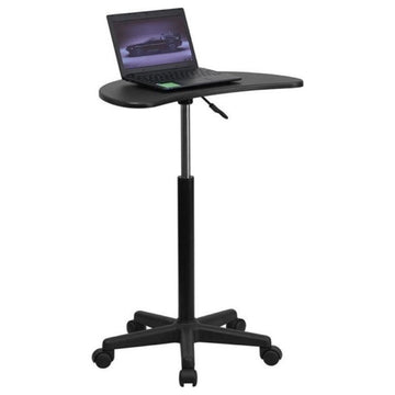 Scranton & Co Adjustable Mobile Laptop Desk in Black