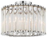 Elliot Four Light Ceiling Mount in Polished Nickel