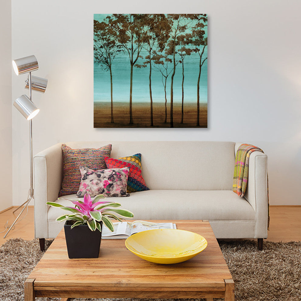"Azure II" by Chris Donovan, Canvas Print, 37"x37"