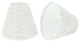 32113-X Small Hardback Empire Chandelier Clip On Lamp Shade White, Set of 2