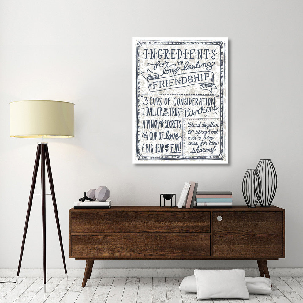 "Ingredients For Life Ditzy Floral IV Neutral" Print by Mary Urban, 38"x50"