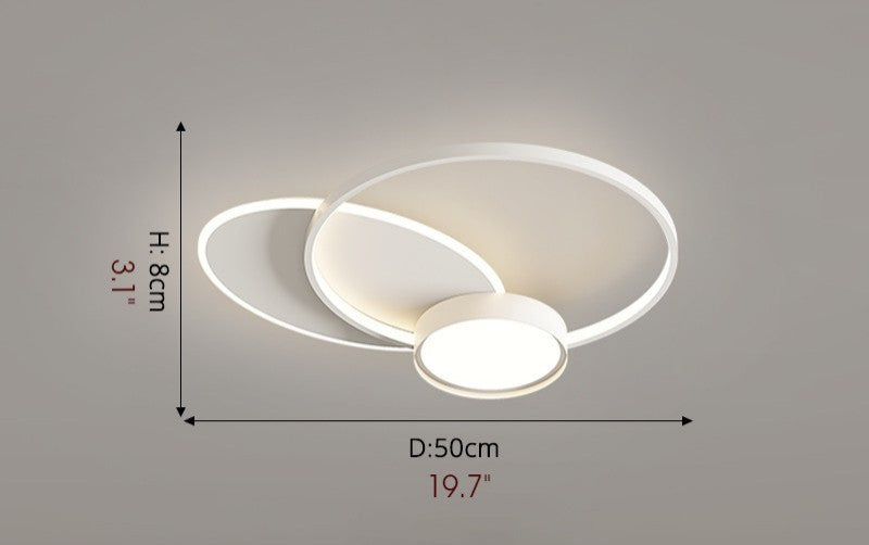 Hasselt | Modern Geometric LED Ceiling Light, Round