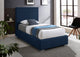 Crosby Linen Upholstered Bed, Navy, Twin