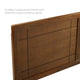 Platform Bed Frame, Queen Size, Wood, Brown Walnut, Modern Mid-Century, Bedroom