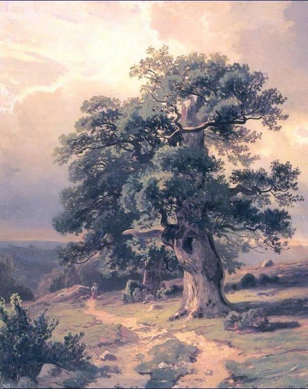 Ivan Ivanovich Shishkin Oaks Wall Decal