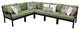 Kathy Ireland Madison Ave. 6 Piece Aluminum Patio Furniture Set, Forest