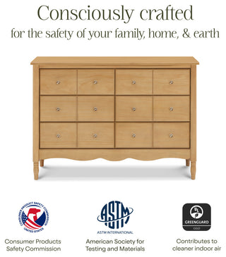 Liberty 6-Drawer Assembled Dresser, Honey