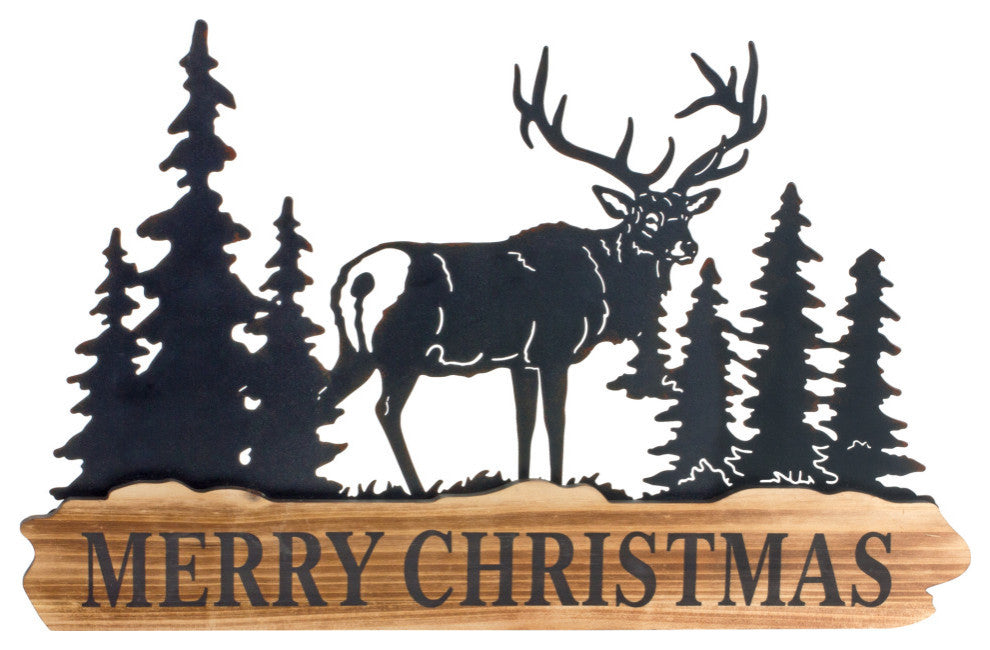 Merry Christmas Sign, 2-Piece Set